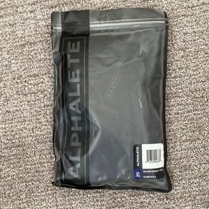 BRAND NEW XL ALPHALETE INFINITY STUIDO SHORTS in CHARCOAL 6” INSEAM